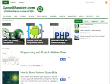 Tablet Screenshot of loneshooter.com